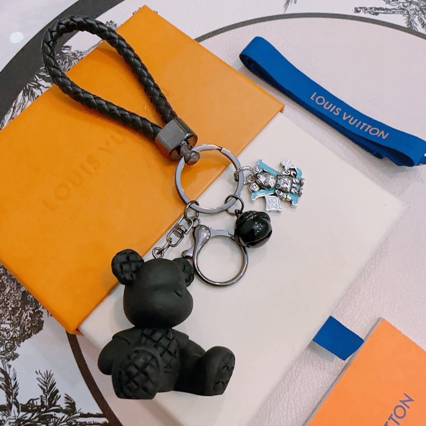 Louis Vuitton Keychain with Charms Louis Vuitton Keychain with Charms